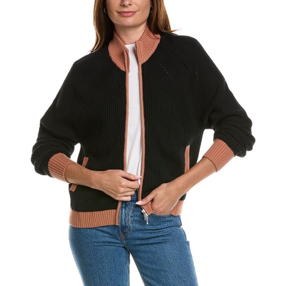 Wispr Womens  Brynn Silk-Blend Cardigan